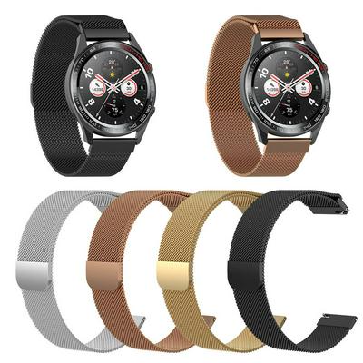 Magnetic Loop Watchband For HUAWEI Watch GT Runner GT3 42mm 46mm GT2 Pro Metal Bracelet For Honor Watch GS 3 Magic 2 Wrist Strap