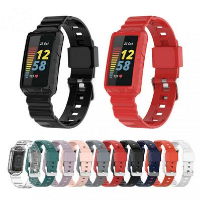 For Fitbit Charge5 Armor Strap For Charge4/3SE Universal All-in-One Wristband Silicone Anti-drop Watch Replacement Strap