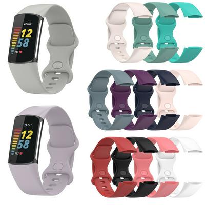 Silicone Soft Smartband Wrist Watchband For Fitbit Charge 5 Smart Band Strap Watch Wristband Charge5 Bracelet Sport Accessories
