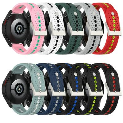 Color Hole Watch Strap 20mm High-End Style Watch Band for Samsung Galaxy Watch4/Watch4 Classic