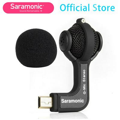 Saramonic G-Mic Gopro Mic Accessories Mini Dual Stereo Ball Professional Microphone for Gopro Hero4 Hero3+ Hero3 Action Cameras
