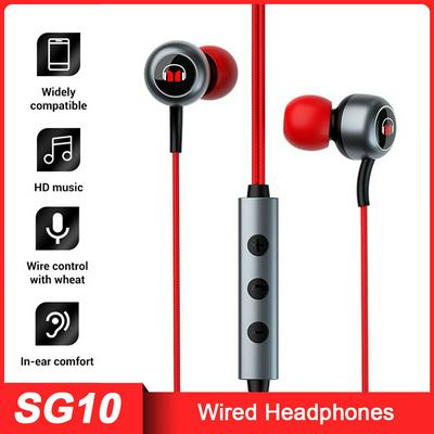 Monster SG10 Wired Headphones 7.1 Surround Sound Music Earphone Gaming Headset With Microphone Type C Interface Black
