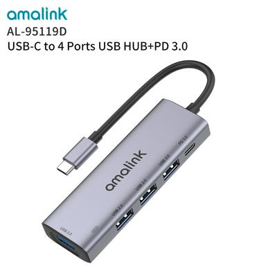 Amalink USB C to Multi USB Ports Hub 1XUSB 3.0 3XUSB 2.0 1XPD 3.0 Adapter Dock for PC Type C USB Splitter Dock Macfactory.store