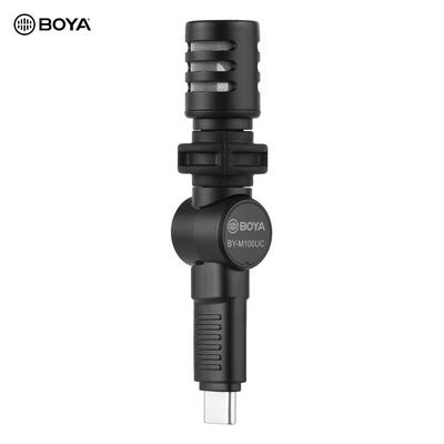 BOYA BY-M100UC Mini Type-C Smartphone Microphone Condenser Mic 180° Foldable No Battery Required for Android Smartphone Tablet