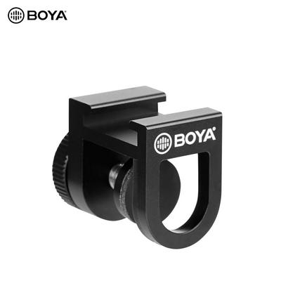 BOYA BY-C12 Universal Smartphone Cold Shoe Bracket Microphone Mounting Adapter Holder Aluminum Alloy for Cellphone Vlog Live