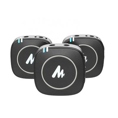 MAONO Wireless 2.4G WM820 A2 Dual Transmitter Microphone Mobile Phone Wireless Lavalier Microphone Kit For Vlogger Interview
