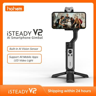 Hohem iSteady V2 AI Tracking Gimbal 3-Axis Foldable Handheld 259g Gesture Control Stabilizer Creative Vlog for iPhone12 Pro/Max