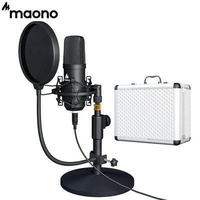 MAONO A04TC USB Microphone Kit 192KHZ/24BIT Professional Condenser Microfono Podcast Streaming Mic for YouTube Gaming Recording