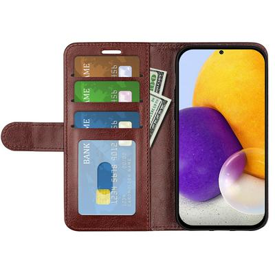 For Samsung Galaxy A73 R64 Pattern Single Folded Edge Folio Flip Leather Wallet Phone Case
