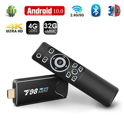 Mini Tv Stick  Box TV Android 10 4K 4G 32G Android Tv Box 2.4G 5.8G Dual Wifi Smart Tv Box Media Player TV Receiver Set Top Box