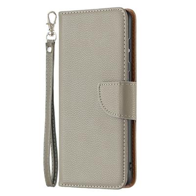 For Samsung Galaxy A33 5G Solid Color Lychee Pattern Flip Leather Case with Card Slots & Stand Function
