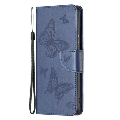 For Xiaomi 12 Embossed Double Butterfly Wallet Leather Case with Stand & Card Slots Function