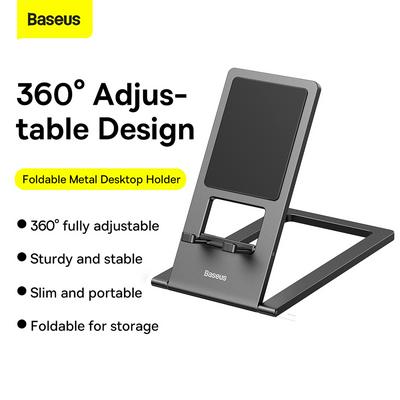 Baseus Foldable Metal Desktop Holder 360° Adjust-table Phone Bracket