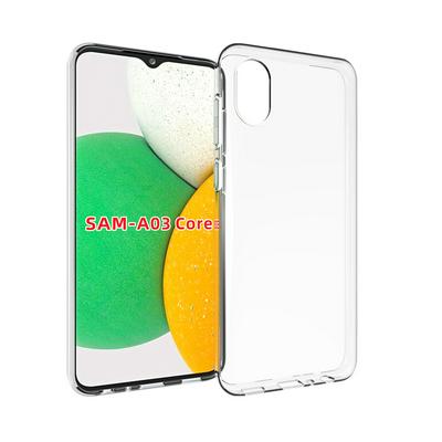 For Samsung Galaxy A03 Core Transparent Shockproof Scratch Resistant Soft TPU Back Cover Case