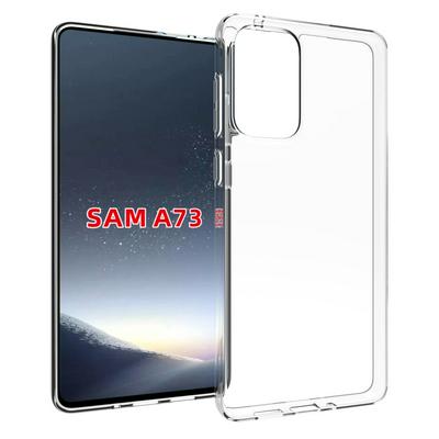 For Samsung Galaxy A73 5G Transparent Shockproof Scratch Resistant Soft TPU Back Cover Case