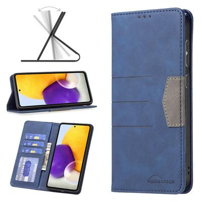 For Samsung Galaxy A73 5G BF10 Magnetic Closure Anti-Theft Brush Protection PU Leather Wallet Phone Case