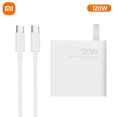 Xiaomi GaN Charger 120W Type-C Fast Charger with Type-C Cable Wall Charger Power Adapter for Smartphone Laptops Tablets 100-240V
