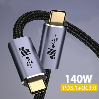 140W Type C PD3.1 Fast Charging Cable Adapter USB C to USB C Cable Cord for MacBook Pro/ Air for iPad for iPhone Samsung