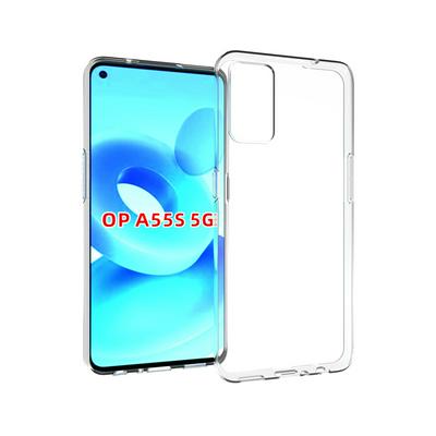 For Oppo A55s 5G Transparent Shockproof Scratch Resistant Soft TPU Back Cover Case