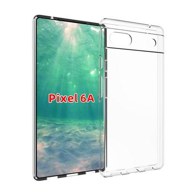For Google Pixel 6a Transparent Shockproof Scratch Resistant Soft TPU Back Cover Case