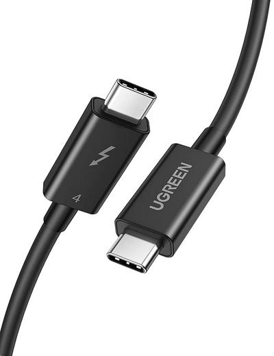 UGREEN Thunderbolt 4 Cable, 0.8M USB-C to USB-C Cable with 100W Fast Charging and 8K Video, Compatible with Thunderbolt 3, USB4 and USB-C, MacBook, eGpu, USB-C Docking Stations