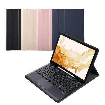 A800B-A For Samsung Tab S8 Plus X800 Pen Slot With Touch Separable Bluetooth Keyboard Holster
