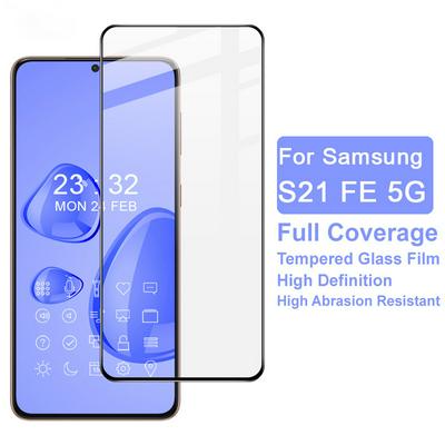 For Samsung Galaxy S21 FE 5G Tempered Glass Protector Film Mirror Full Coverage Full Glue for Samsung S21 FE 5G Glass