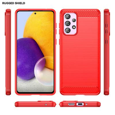 For Samsung Galaxy A73 5G Ultra Thin Brushed Texture TPU Shockproof Military Grade Back Cover Case