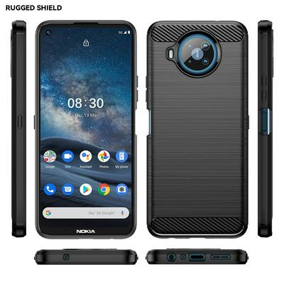 For Nokia 8.3 5G Ultra Thin Brushed Texture TPU Shockproof Military Grade Back Cover Case
