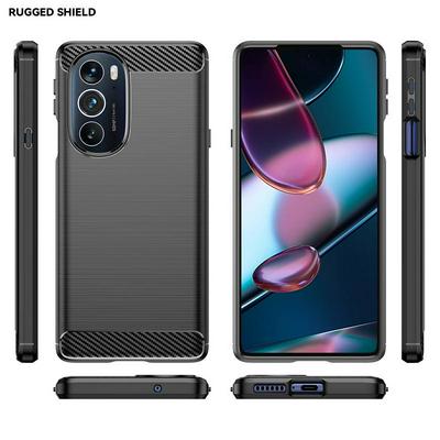 For Motorola Edge X30 Ultra Thin Brushed Texture TPU Shockproof Military Grade Back Cover Case