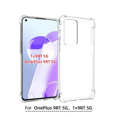 For OnePlus 9RT 5G Anti-Fingerprint Non-Slip Four Corners Shockproof Transparent Soft TPU Back Cover Case 