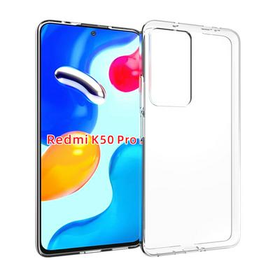 For Redmi K50 Pro Transparent Shockproof Scratch Resistant Soft TPU Back Cover Case