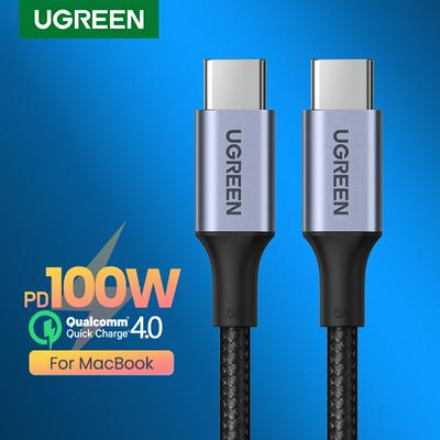 Ugreen USB Type C to USB C Cable for Samsung Galaxy S9 PD 100W Fast Charger Cable for Macbook Support Quick Charge 4.0 USB Cord