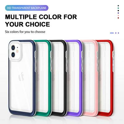 For iPhone 12 Bright Series Shock-proof TPU+PC+Acrylic Back Cover Case