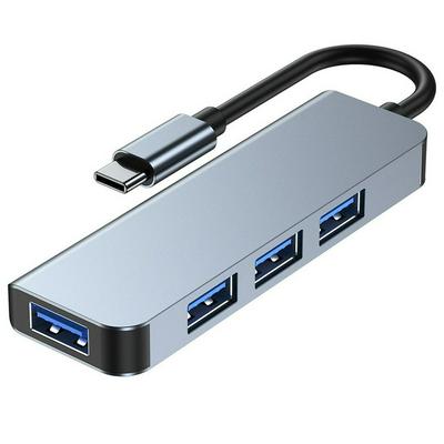 Hub 4-in-1 USB Network Hub USB C To USB 3.0 Port Hub Type-C 3.0 Splitter Docking Station Multi-function Interface Expansion