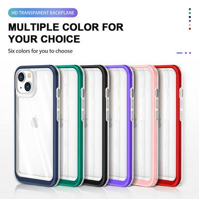 For iPhone 13 Bright Series Shock-proof TPU+PC+Acrylic Back Cover Case