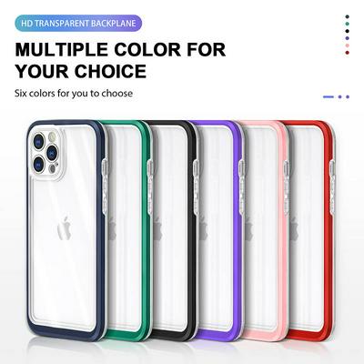For iPhone 12 Pro Max(6.7) Bright Series Shock-proof TPU+PC+Acrylic Back Cover Case