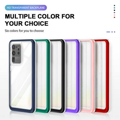 For Samsung Galaxy S20 Ultra Bright Series Shock-proof TPU+PC+Acrylic Back Cover Case