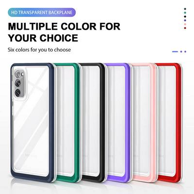 For Samsung Galaxy S20 FE Bright Series Shock-proof TPU+PC+Acrylic Back Cover Case
