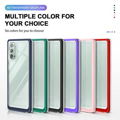 For Samsung Galaxy Note20 Bright Series Shock-proof TPU+PC+Acrylic Back Cover Case