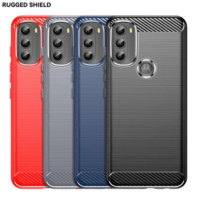 Ultra Thin Brushed Texture TPU Shockproof Military Grade Back Cover Case For Motorola Moto G71 5G