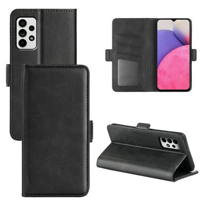 For Samsung Galaxy A53 5G Double Buckle Wallet Style Leather Case with Stand and Card Slots Function