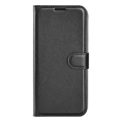 For Nokia C200 Lychee Pattern Folio Flip Leather Case with Stand and Card Slots Function