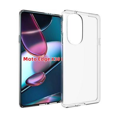 For Motorola Edge 30 Pro/Motorola Edge X30 Transparent Shockproof Scratch Resistant Soft TPU Back Cover Case