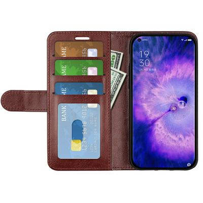 For Oppo Find X5 R64 Pattern Single Folded Edge Folio Flip Wallet Leather Case