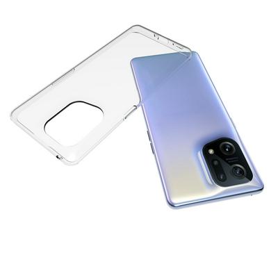 For Oppo Find X5 Transparent Shockproof Scratch Resistant Soft TPU Back Cover Case