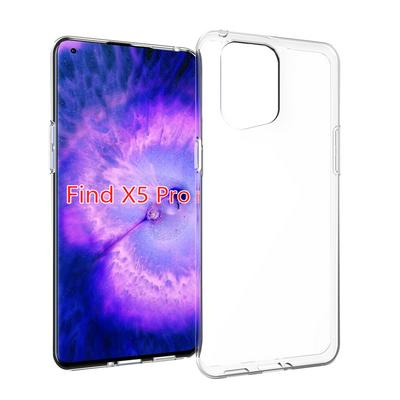 For Oppo Find X5 Pro Transparent Shockproof Scratch Resistant Soft TPU Back Cover Case