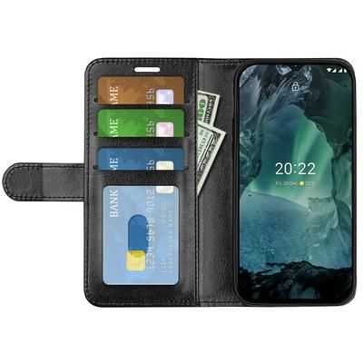 For Nokia G11/G21 R64 Pattern Single Folded Edge Folio Flip Wallet Leather Case