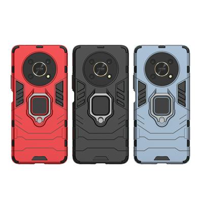 For Honor Magic 4 Lite Black Panther 2 in 1 Detachable Magnetic Attraction Shockproof with Stand Hard PC + Soft TPU Back Cover Case