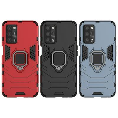 For Oppo A54s Black Panther 2 in 1 Detachable Magnetic Attraction Shockproof with Stand Hard PC + Soft TPU Back Cover Case